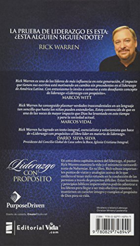 Liderazgo con propsito: Lecciones de liderazgo basadas en Nehemas (Spanish Edition),Used