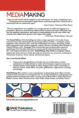 Mediamaking: Mass Media In A Popular Culture-used