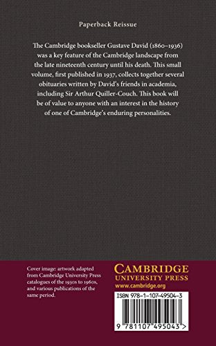 David of Cambridge: Some Appreciations