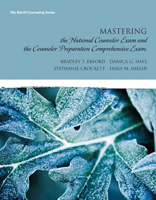 Mastering the National Counselor Examination And The Counselor Preparation Comprehensive Examination (Erford),Used