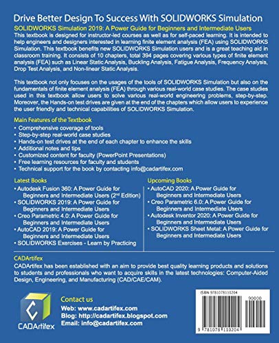 SOLIDWORKS Simulation 2019: A Power Guide for Beginners and Intermediate Users,Used