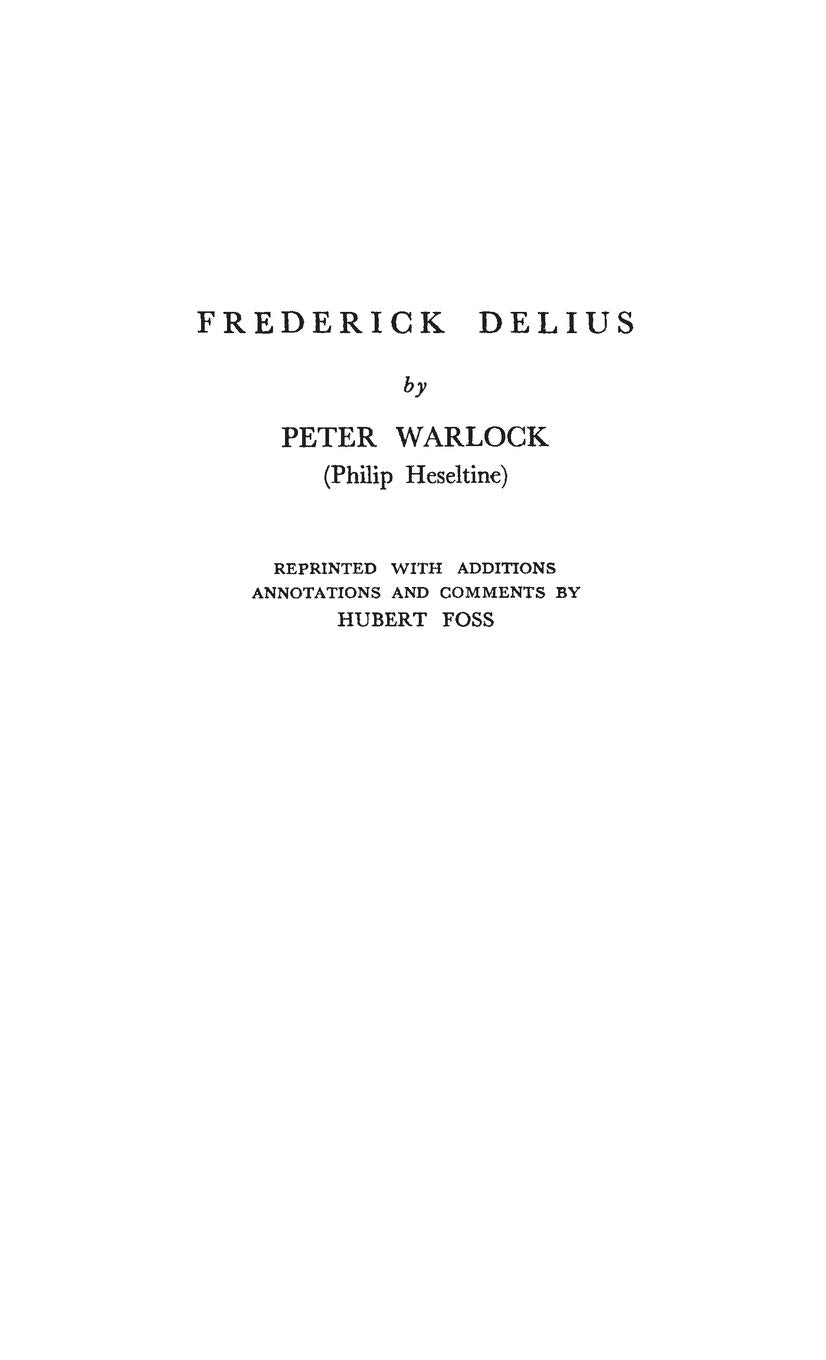 Frederick Delius,Used