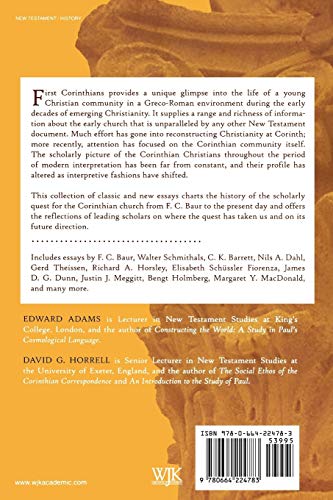 Christianity at Corinth: The Quest for the Pauline Church,Used