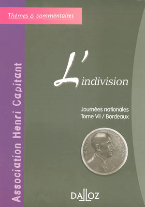 L'indivision  Journes nationales  Tome VII / Bordeaux,Used