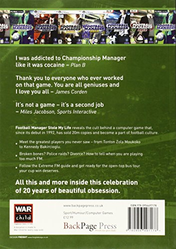 Football Manager Stole My Life: 20 Years of Beautiful Obsession,Used