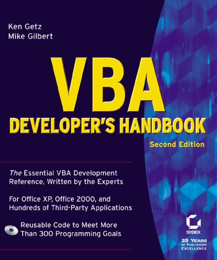 VBA Developer s Handbook, 2nd Edition