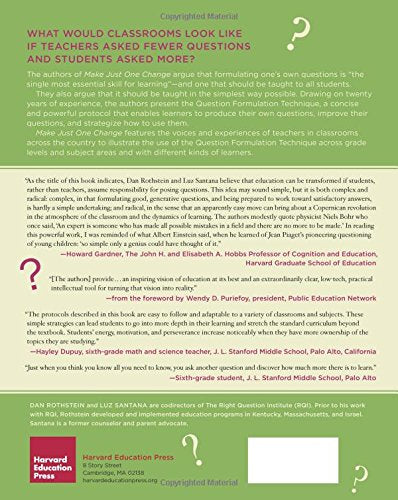 Make Just One Change: Teach Students to Ask Their Own Questions,New
