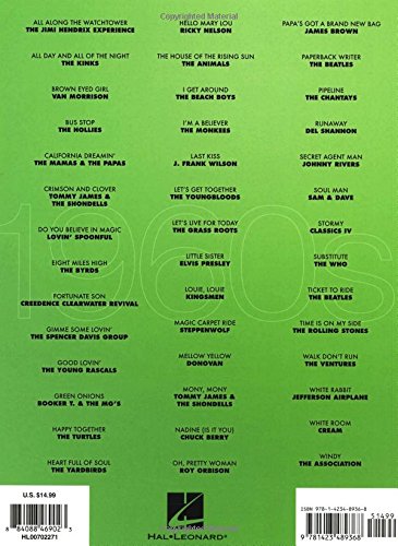 1960s Rock: Easy Guitar with Notes & Tab (Easy Guitar Tab),Used