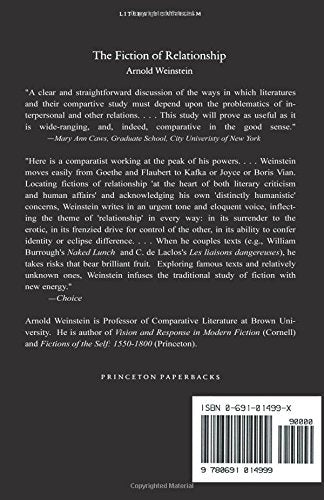 The Fiction of Relationship (Princeton Legacy Library, 930),Used