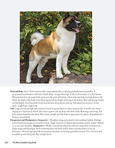 The New Complete Dog Book, 22nd Edition: Official Breed Standards and Profiles for Over 200 Breeds (CompanionHouse Books) Americ,New