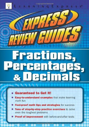 Express Review Guides: Fractions, Percentages, & Decimals,Used