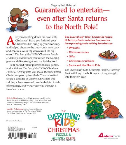 The Everything Kids' Christmas Puzzle And Activity Book: Mazes, Activities, And Puzzles for Hours of Holiday Fun,Used