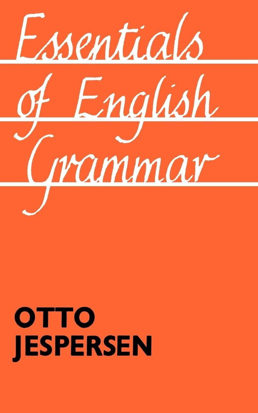 Essentials Of English Grammar: 25Th Impression, 1987,Used