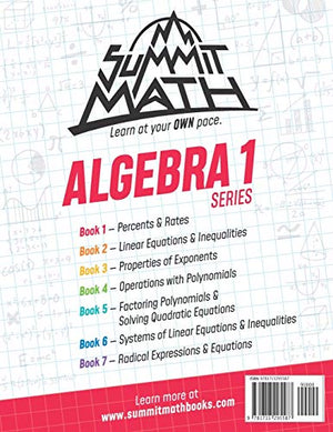 Summit Math Algebra 1 Book 1: Percents & Rates (Guided Discovery Algebra 1 Series  2nd Edition),Used