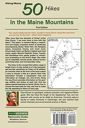 50 Hikes in the Maine Mountains: Day Hikes and Overnights from the Rangeley Lakes to Baxter State Park, Third Edition,Used