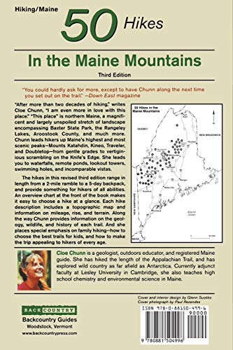 50 Hikes in the Maine Mountains: Day Hikes and Overnights from the Rangeley Lakes to Baxter State Park, Third Edition,Used
