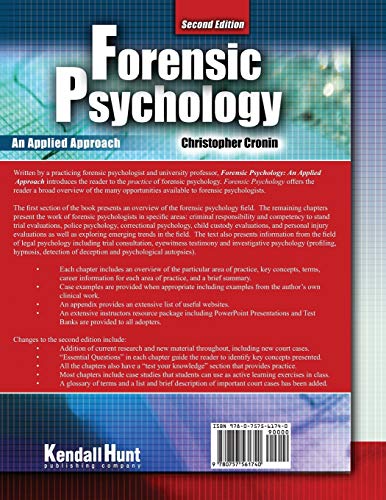Forensic Psychology: An Applied Approach,New