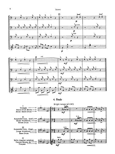 Suite for Percussion: For 4 Players (Percussion Ensemble Series),Used