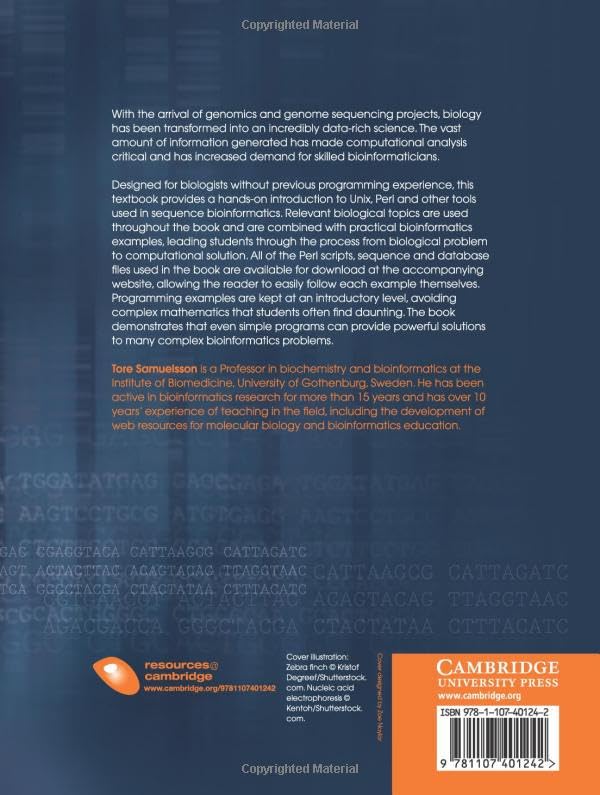 Genomics and Bioinformatics: An Introduction to Programming Tools for Life Scientists,Used