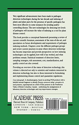 Pathogen Indexing Technologies (Volume 23) (Advances in Botanical Research, Volume 23),Used