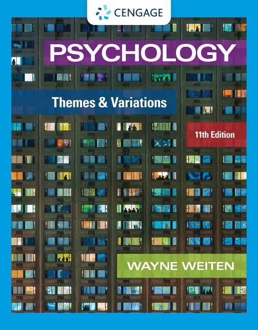 Psychology: Themes and Variations (MindTap Course List),Used