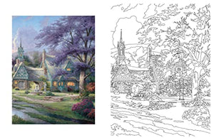 Posh Adult Coloring Book: Thomas Kinkade Designs For Inspiration & Relaxation (Posh Coloring Books) (Volume 14),Used