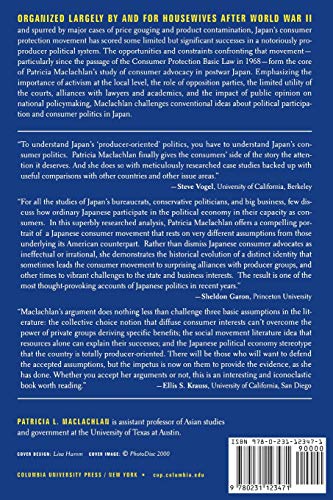 Consumer Politics in Postwar Japan,New