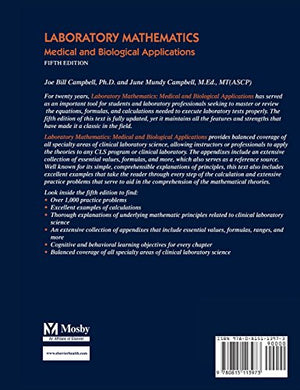 Laboratory Mathematics: Medical and Biological Applications,Used