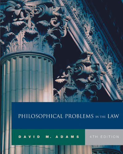 Philosophical Problems in the Law,Used