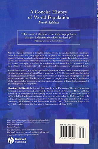 A Concise History of World Population: Fourth Edition,Used