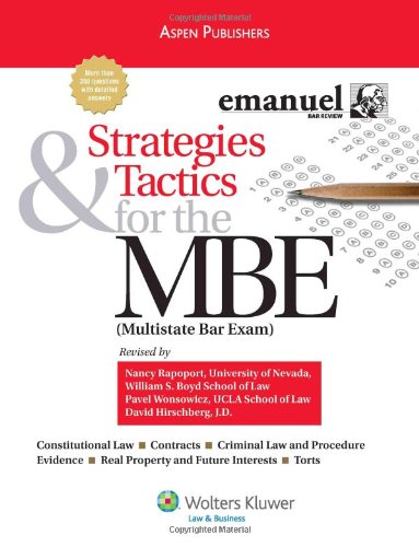 Strategies & Tactics for the MBE,New
