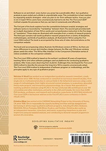 Qualitative Analysis Using NVivo (Developing Qualitative Inquiry),Used