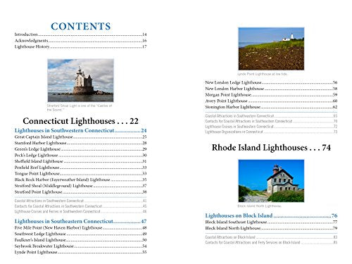 Lighthouses and Coastal Attractions of Southern New England: Connecticut, Rhode Island, and Massachusetts,Used