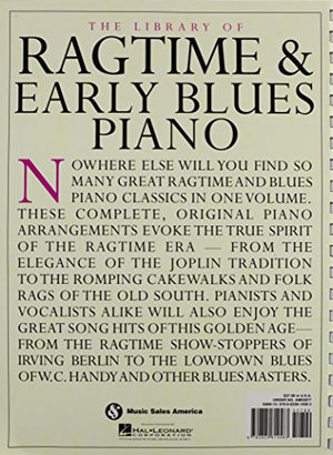 The Library of Ragtime and Early Blues Piano (Library of Series),Used