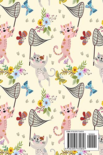 Address Book: For Contacts, Addresses, Phone, Email, Note,Emergency Contacts,Alphabetical Index With Cute Cartoon Cat Butterfly ,Used