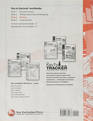 Key to Decimals, Book 3: Dividing (KEY TO...WORKBOOKS),Used