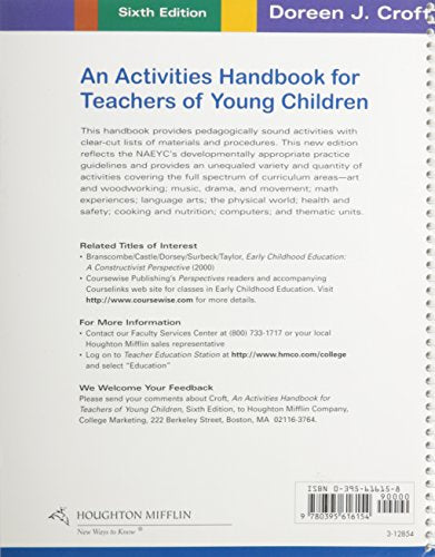 An Activities Handbook For Teachers Of Young Children