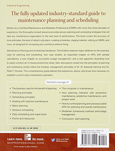Maintenance Planning and Scheduling Handbook 3/E,Used
