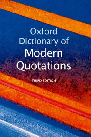 Oxford Dictionary of Modern Quotations,Used