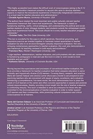 Teacher Evaluation as Cultural Practice: A Framework for Equity and Excellence (Language, Culture, and Teaching Series),Used