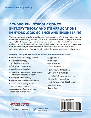Entropy Theory In Hydrologic Science And Engineering,Used
