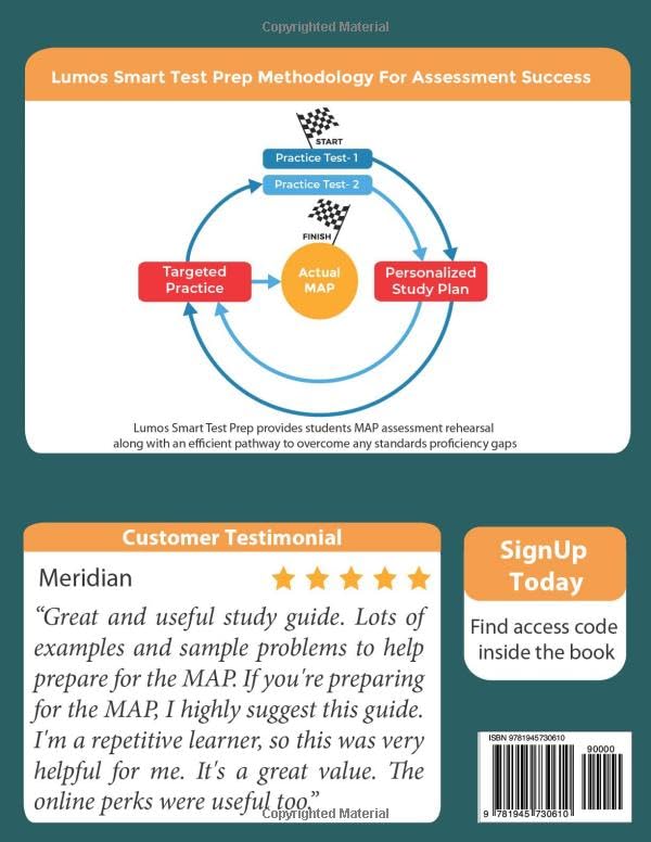 Missouri Assessment Program Test Prep: 4th Grade Math Practice Workbook and Fulllength Online Assessments: MAP Study Guide (MO ,Used