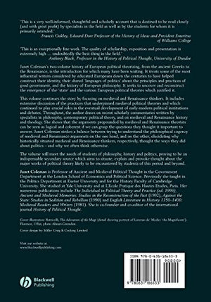 A History of Political Thought: From the Middle Ages to the Renaissance,Used