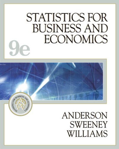 Statistics for Business and Economics, Ninth Edition,Used
