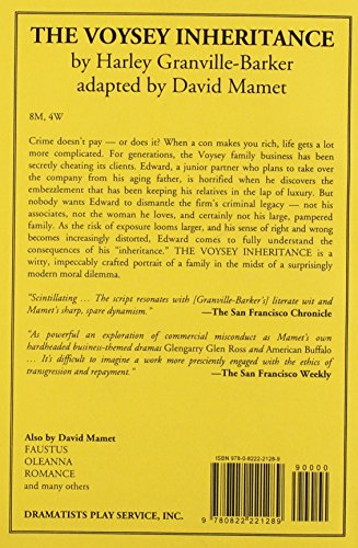 The Voysey Inheritance  Acting Edition,Used