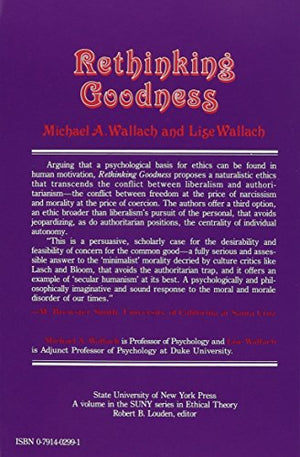 Rethinking Goodness (Suny Series in Ethical Theory),Used