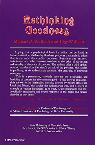 Rethinking Goodness (Suny Series in Ethical Theory),Used
