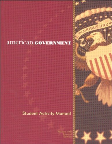 American Government Student Activity Manual,Used