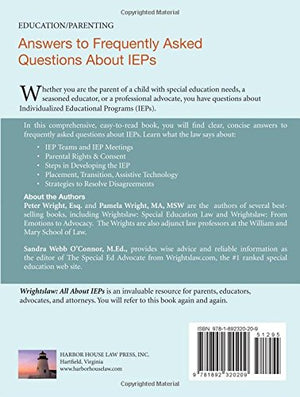 Wrightslaw: All About IEPs,New
