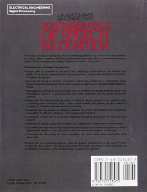 Fundamentals of Speech Recognition,New